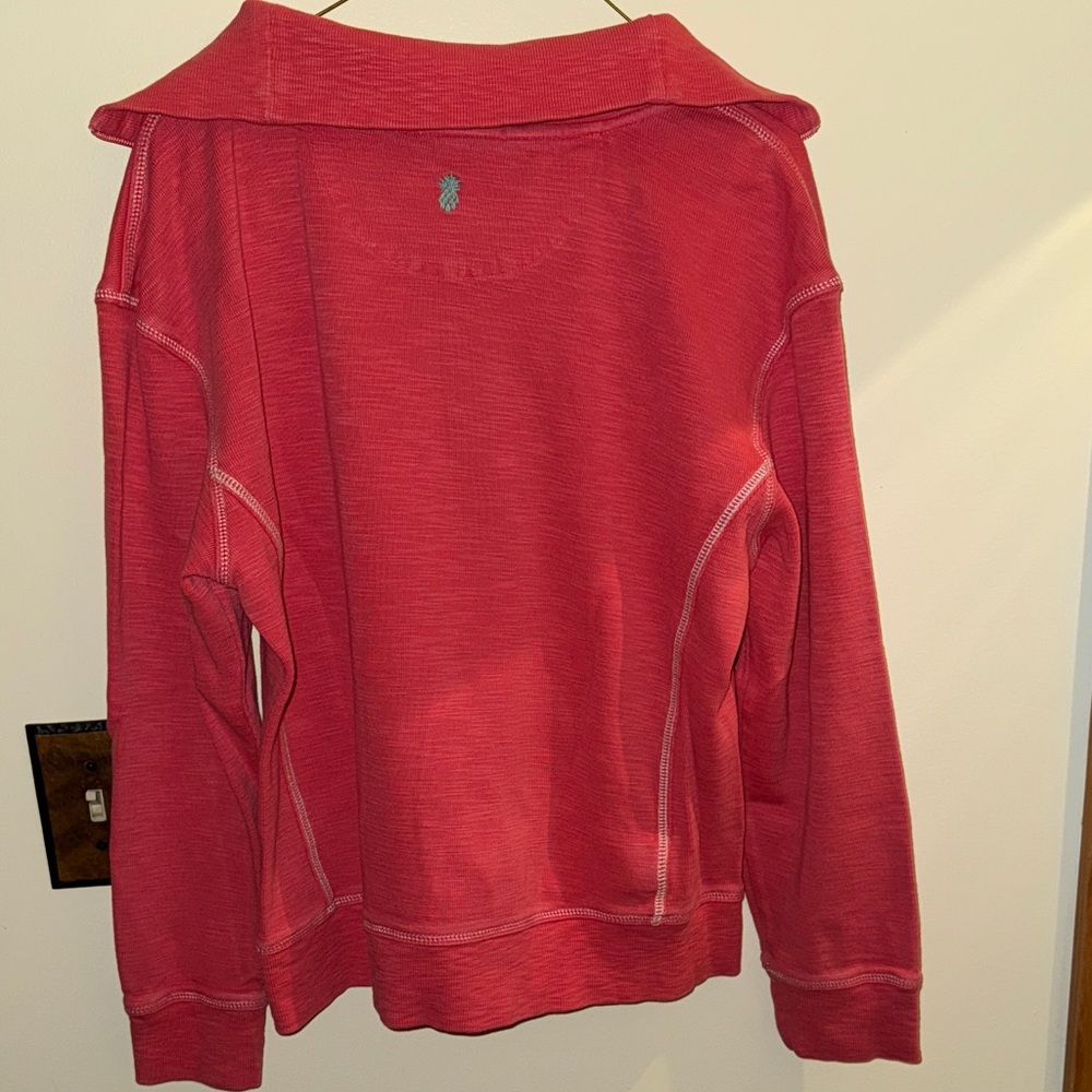 Tommy Bahama Coral Half-Zip Sweater - Picture 3 of 3